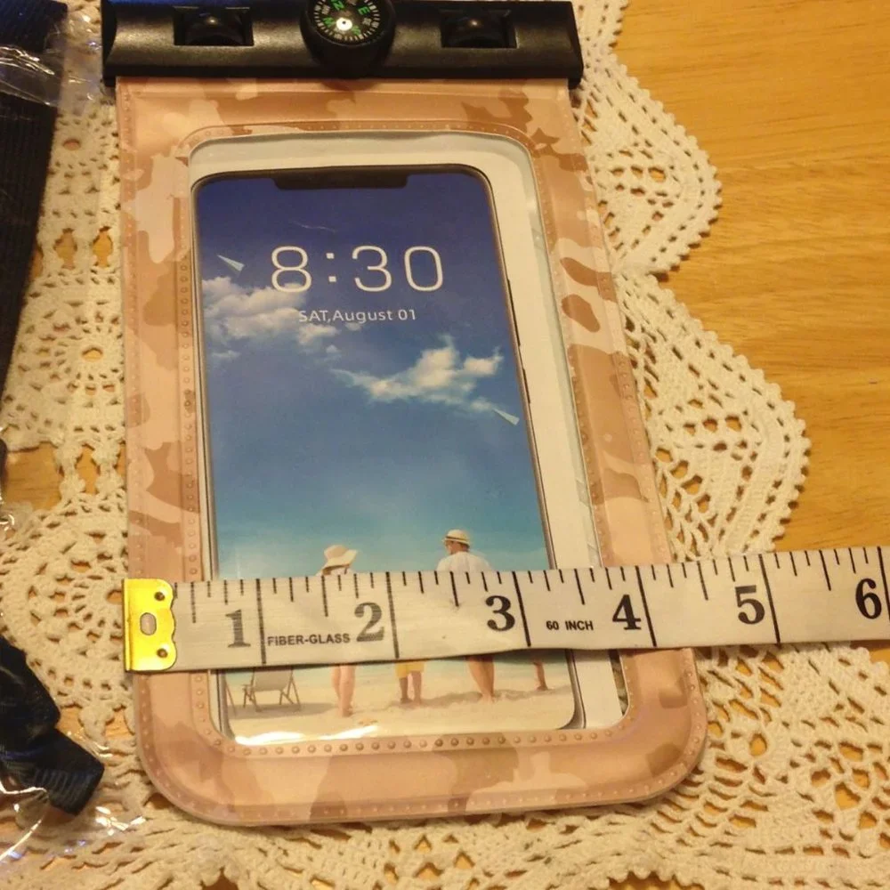 iphone X8 waterproof pouches with compass